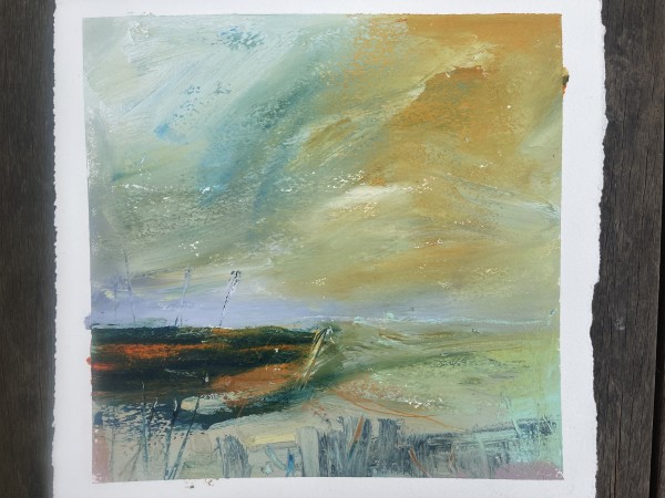 Abstract Landscape in Oil 1 - unframed by Lesley Birch