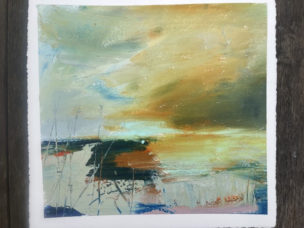 Abstract Landscape in Oil 2 - unframed by Lesley Birch