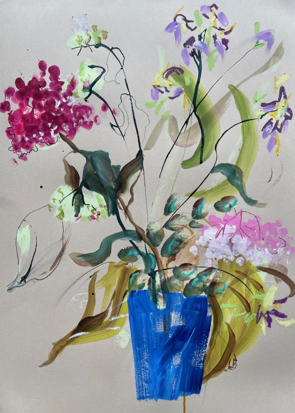 Blue Pot by Lesley Birch