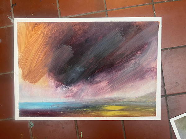 Blue Sea, Wild Sky by Lesley Birch