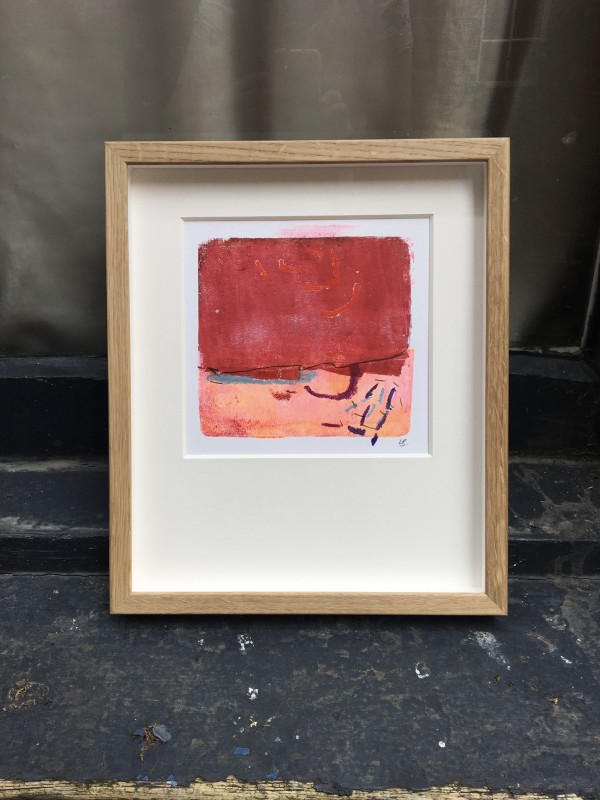 Carmine and Peachy Pink by Lesley Birch
