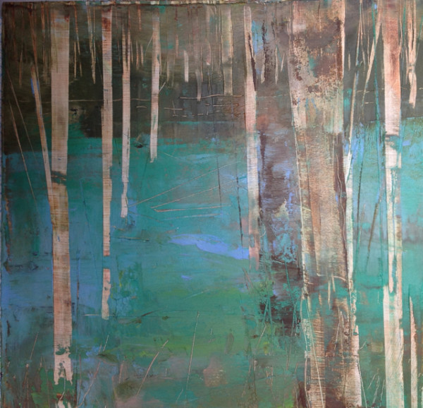 Enchanted Wood with Blue by Lesley Birch, Image 2.