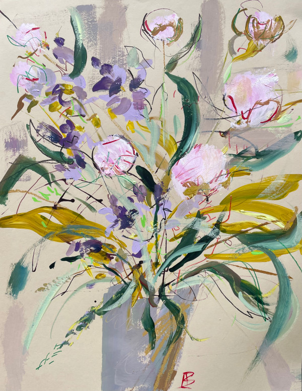 Lilac, Pink & Grey by Lesley Birch, Image 1.