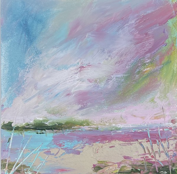 Pink & Sage Shore by Lesley Birch, Image 2.