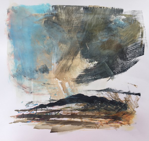 Rocky Shore and a Shower by Lesley Birch