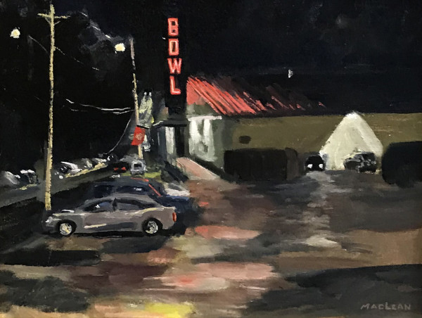Bowling Night by Mike MacLean Fine Art