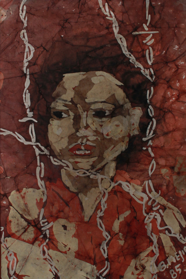 FRONTERAS ARTICIALES, Batik On Paper - Early work by Beatriz Mejia-Krumbein