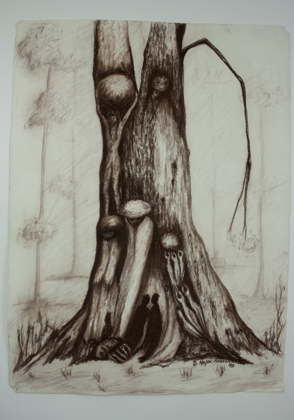 MY TREEs, My Friends I, Drawing - Tree Series by Beatriz Mejia-Krumbein