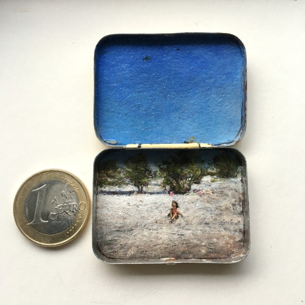 Winnipeg Beach - 'Best Quinine' Medicine Tin Diptych by Shelley Vanderbyl