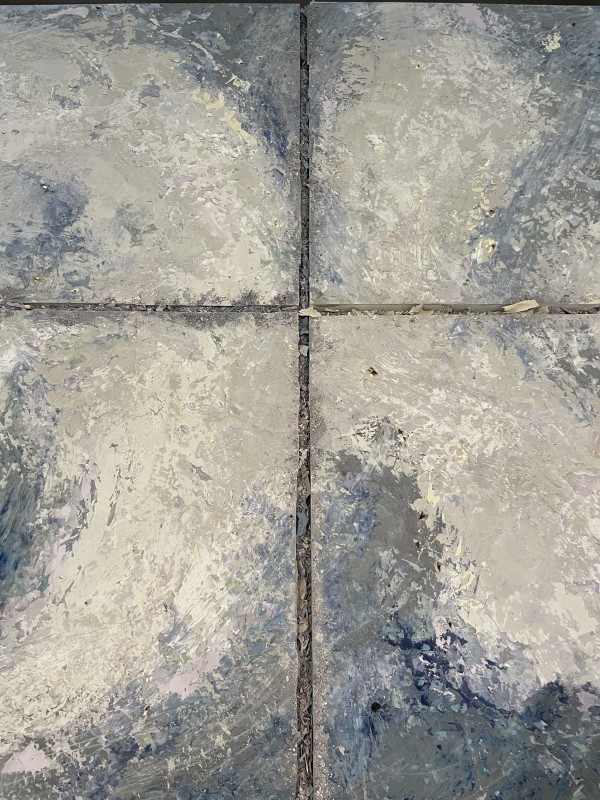 Aerial View of Signal Fires Quadriptych by Shelley Vanderbyl