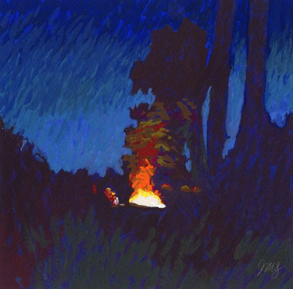 Camp Fire by Justin Shull Art Studio