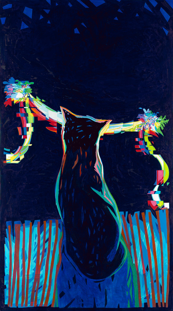 Curious Cat by Justin Shull Art Studio