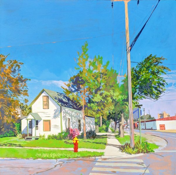 Lake Ave & E 10th St by Justin Shull Art Studio