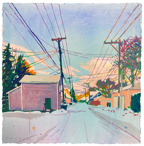 Sunrise Alley by Justin Shull Art Studio
