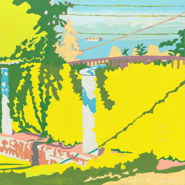 Yellow Hedge by Justin Shull Art Studio