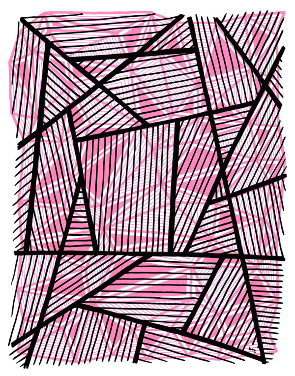 "Pattern Study 28" Drawing 11x14 by Debbie Clapper