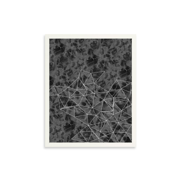 "CONSCIOUS GROWTH 013" Medium One-of-a-Kind Monoprint 16x20 by Debbie Clapper