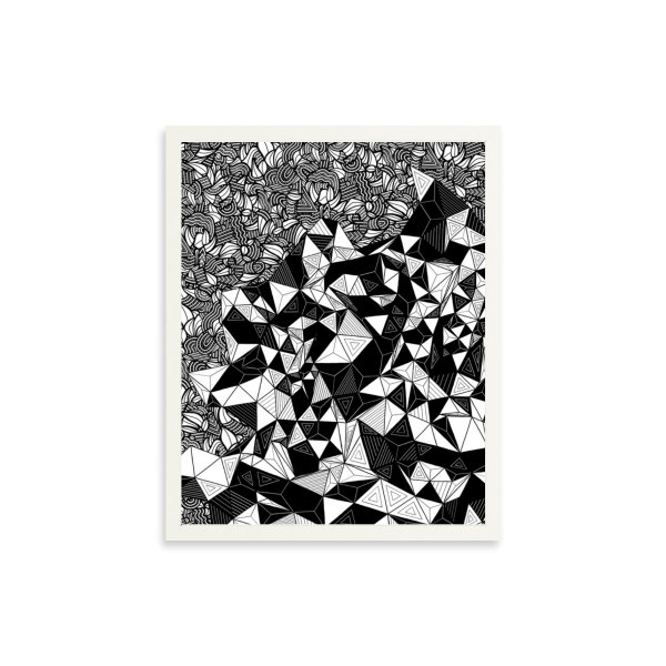 "Conscious Growth 064" Monoprint 16x20 by Debbie Clapper