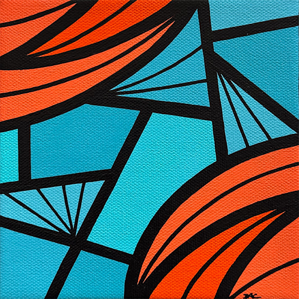 "Sequence 10" Original Painting by Debbie Clapper, Image 1.