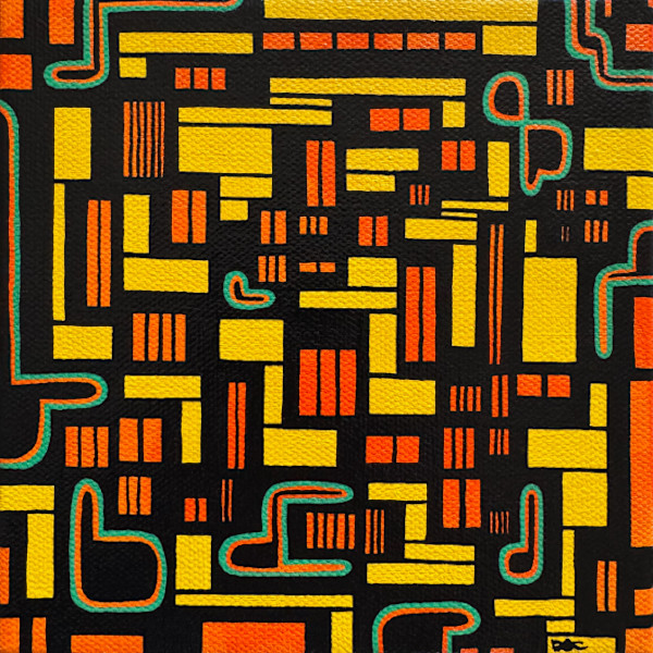 "Congested" Original Painting by Debbie Clapper