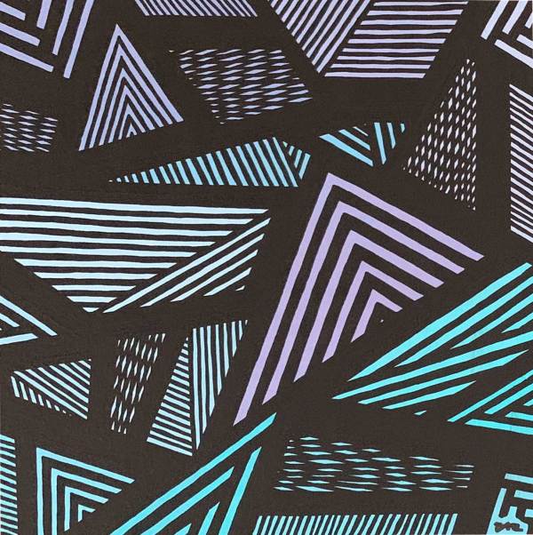 "Geoscape 1" Painting by Debbie Clapper