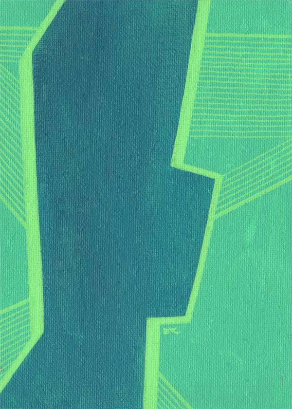 "Structure Study 1" Painting by Debbie Clapper