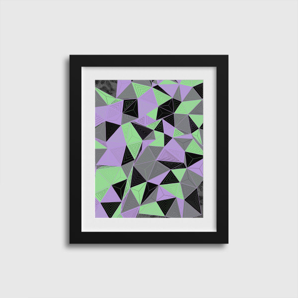 "CONSCIOUS GROWTH 002" Small One-of-a-Kind Print by Debbie Clapper