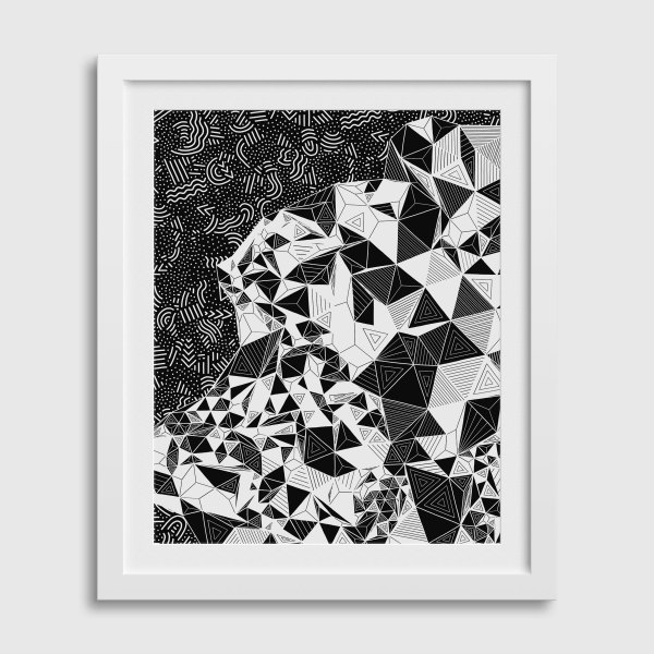 "CONSCIOUS GROWTH 003" Medium One-of-a-Kind Print by Debbie Clapper