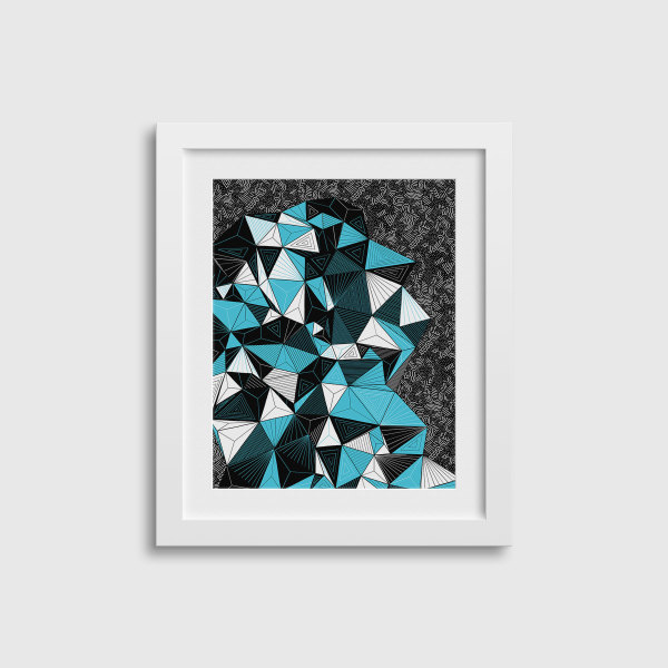 "CONSCIOUS GROWTH 005" Small One-of-a-Kind Print by Debbie Clapper