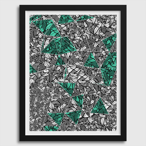 "CONSCIOUS GROWTH 008" Large One-of-a-Kind Print by Debbie Clapper