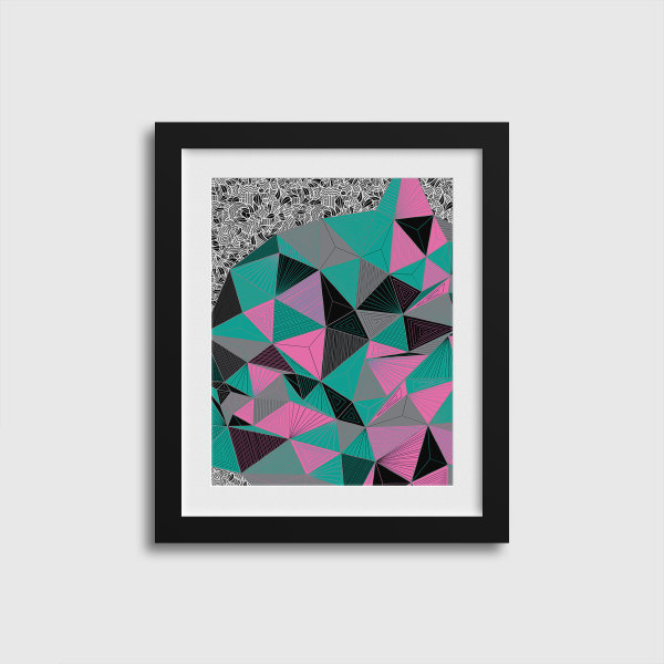 "CONSCIOUS GROWTH 010" Small One-of-a-Kind Print by Debbie Clapper