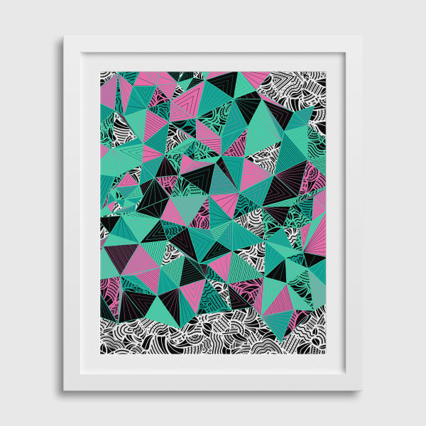 "CONSCIOUS GROWTH 012" Medium One-of-a-Kind Print by Debbie Clapper