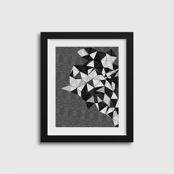 "CONSCIOUS GROWTH 018" Small One-of-a-Kind Print by Debbie Clapper