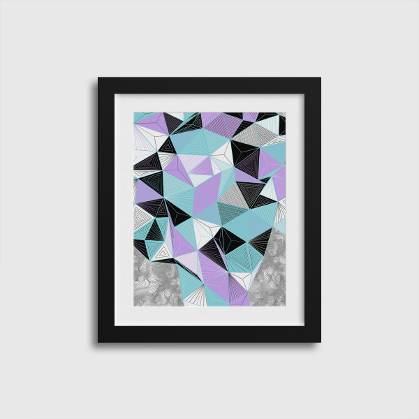 "CONSCIOUS GROWTH 020" Small One-of-a-Kind Print by Debbie Clapper