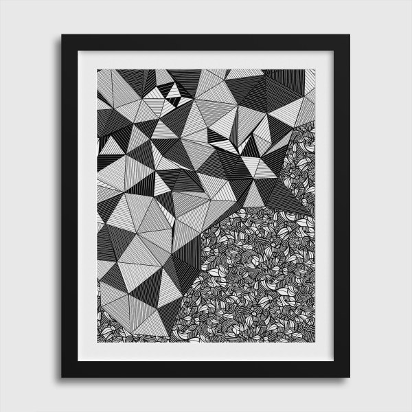 "CONSCIOUS GROWTH 023" Medium One-of-a-Kind Print by Debbie Clapper