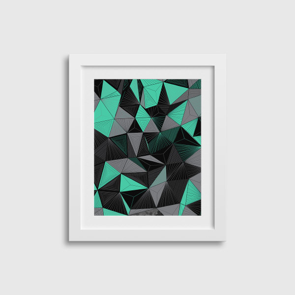 "CONSCIOUS GROWTH 014" Small One-of-a-Kind Print by Debbie Clapper