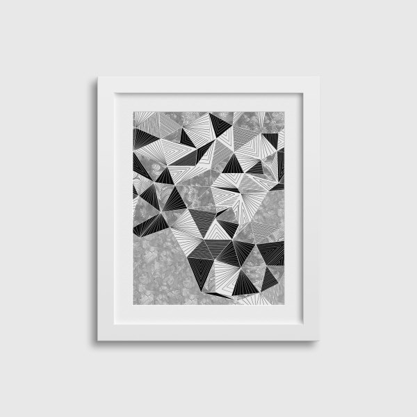 "CONSCIOUS GROWTH 019" Small One-of-a-Kind Print by Debbie Clapper