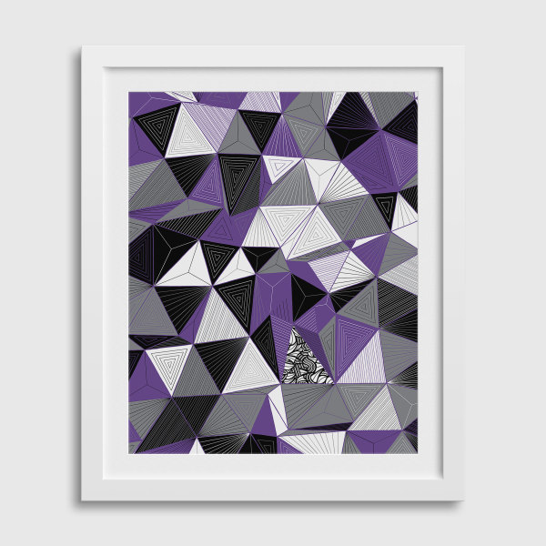 "CONSCIOUS GROWTH 024" Medium One-of-a-Kind Print by Debbie Clapper