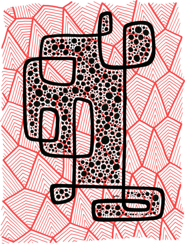 Pattern Study 30 – Unframed Original Drawing by Debbie Clapper