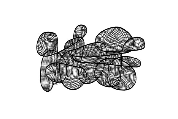 "Whirlwind 80" Drawing 6x4 by Debbie Clapper