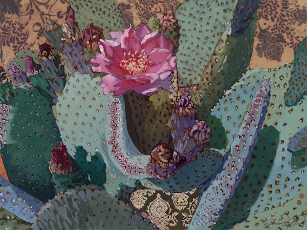 Art Deco Cactus Bloom by Jenna Lineweaver, Image 1.