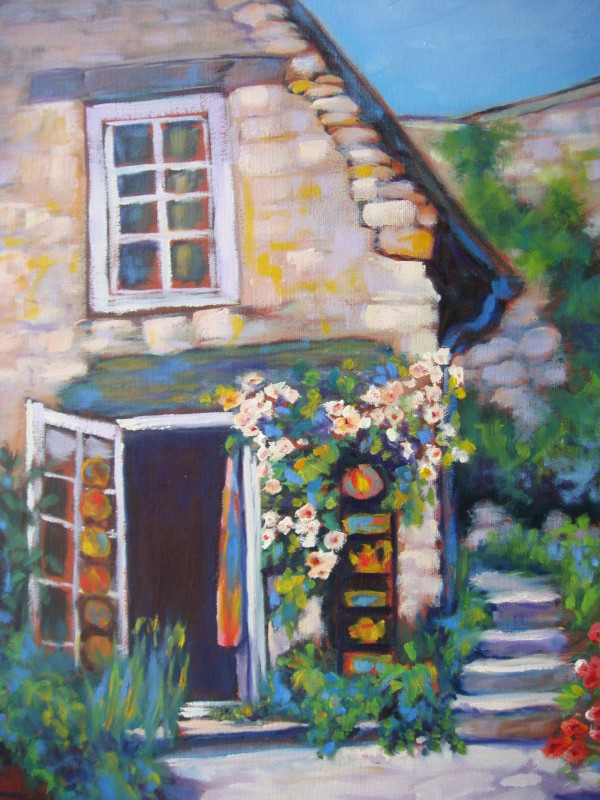 Rose Cottage - Rocamadour, France by Alexandra Kassing