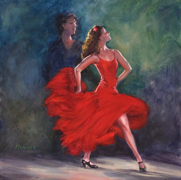 "Flamenco Fury" by Roseann Munger