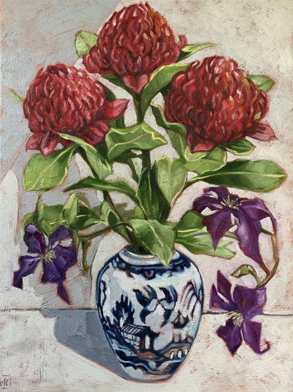 Waratah and Clematis - It takes a Village by Alicia Cornwell