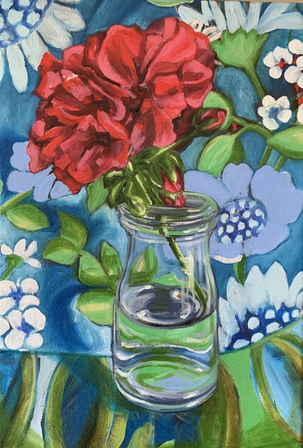 Red Geranium and the Atomic Blue