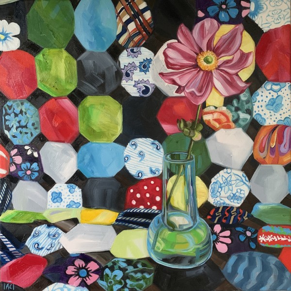 Yo Yo Quilt over the years - Windflower #1 by Alicia Cornwell