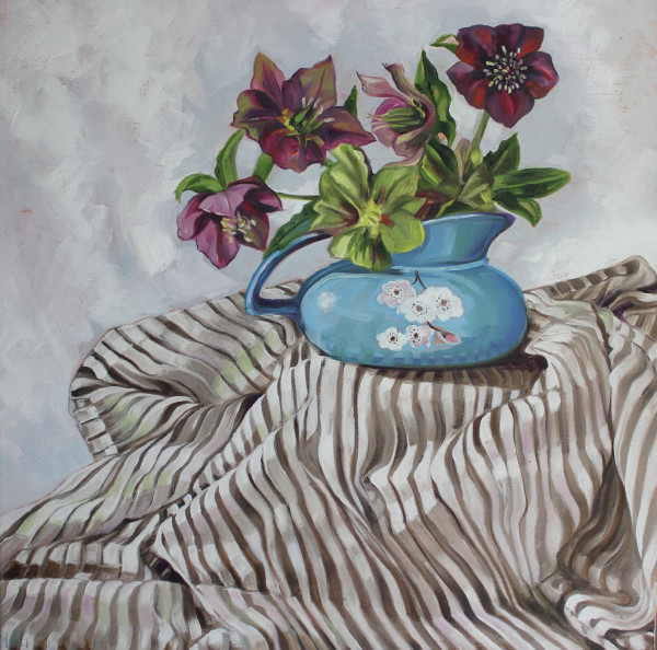 Winter Rose, Stripes and Cherry blossom by Alicia Cornwell