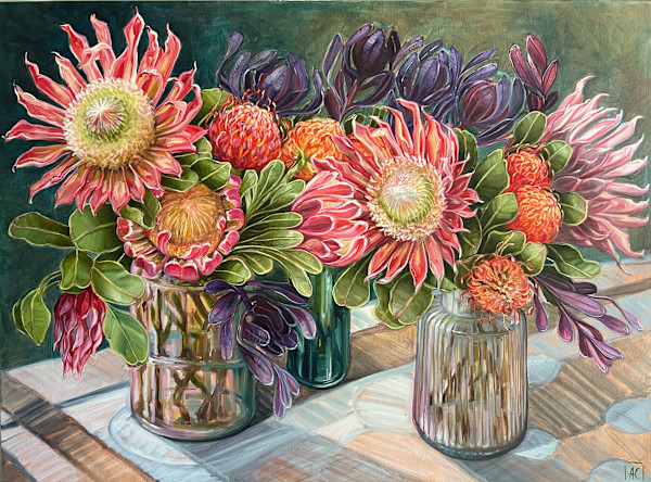 Proteas from the Gardens by Alicia Cornwell