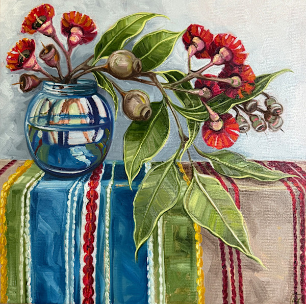 Cloth – Gum Blossom tumble by Alicia Cornwell
