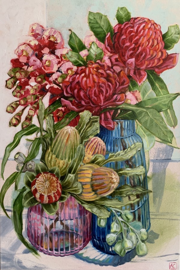 Native Bouquets in glass by Alicia Cornwell